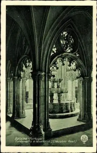 12 alte Ak Batalha Portugal, Kathedrale, diverse Ansichten