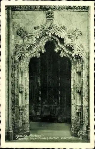 12 alte Ak Batalha Portugal, Kathedrale, diverse Ansichten