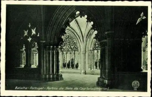 12 alte Ak Batalha Portugal, Kathedrale, diverse Ansichten