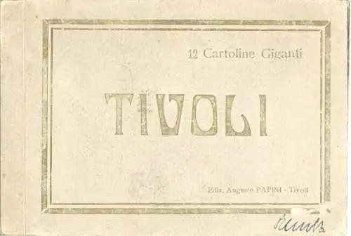 12 alte Ak Tivoli Lazio Italien, im passenden Heft, diverse Ansichten