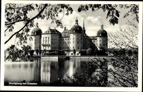 10 alte Ak Moritzburg in Sachsen, Jagdschloss, diverse Ansichten