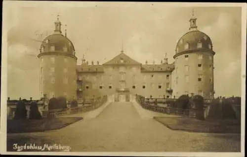 9 alte Ak Moritzburg in Sachsen, Jagdschloss, diverse Ansichten