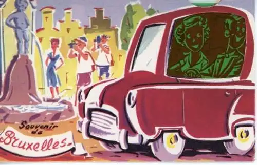 8 alte Ak Bruxelles Brüssel, Bruxelles vous salue, Negative, diverse Ansichten