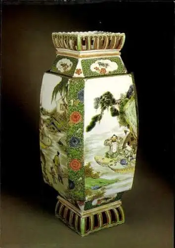 8 Ansichtskarten Porzellansammlung Dresden im Umschlag