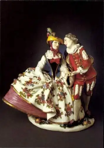 8 Ansichtskarten Porzellansammlung Dresden im Umschlag