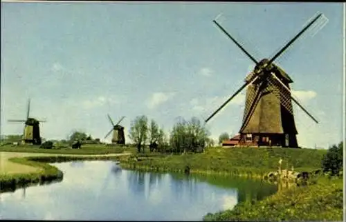 11 Ansichtskarten mit Windmühlen Niederlande