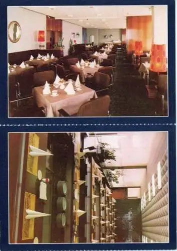 8 Ansichtskarten Berlin Mitte, Hotel Stadt Berlin im Umschlag, abtrennbar