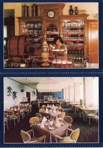 8 Ansichtskarten Berlin Mitte, Hotel Stadt Berlin im Umschlag, abtrennbar