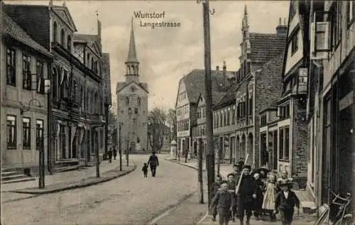 Ak Wunstorf in Niedersachsen, Langestraße