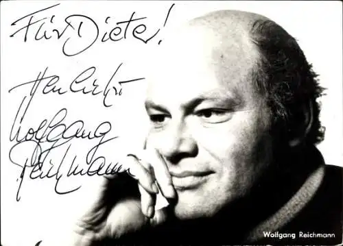 Ak Schauspieler Wolfgang Reichmann, Portrait, Autogramm