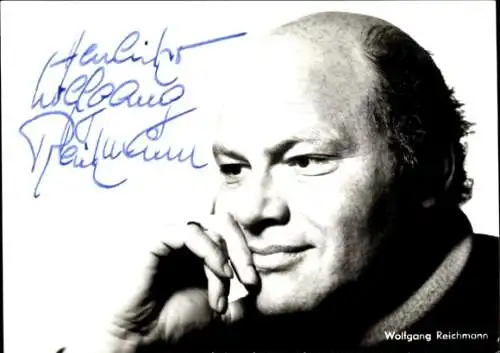 Ak Schauspieler Wolfgang Reichmann, Autogramm, Portrait