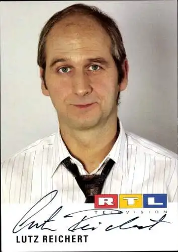 Ak Schauspieler Lutz Reichert, Portrait, Autogramm