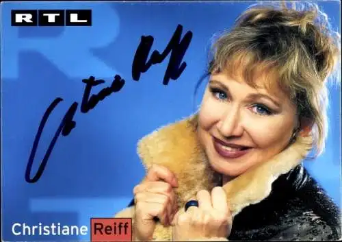 Ak Schauspielerin Christiane Reiff, Portrait, Autogramm