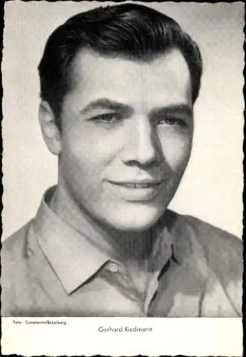 Ak Schauspieler Gerhard Riedmann, Portrait