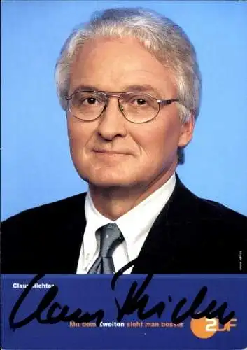 Ak Schauspieler Claus Richter, Portrait, Autogramm