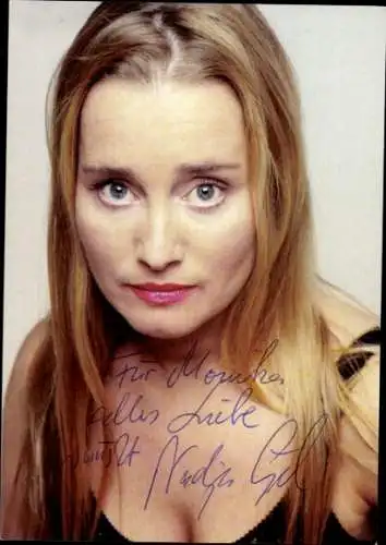 Ak Schauspielerin Nadja Engel, Portrait, Autogramm