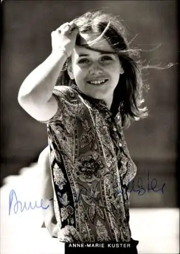Ak Schauspielerin Anne-Marie Kuster, Portrait, Autogramm