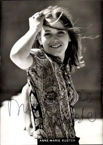 Ak Schauspielerin Anne-Marie Kuster, Portrait, Autogramm