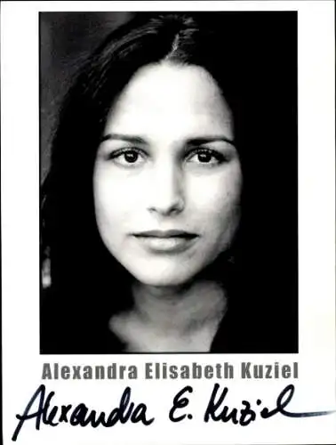 Ak Schauspielerin Alexandra Elisabeth Kuziel, Portrait, Autogramm