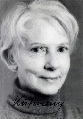 Ak Schauspieler Elfriede Kuzmany, Portrait, Autogramm