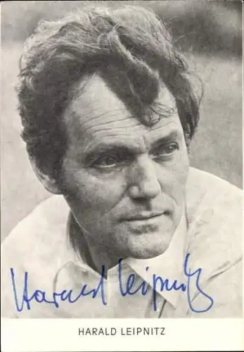 Ak Schauspieler Harald Leipnitz, Portrait, Autogramm