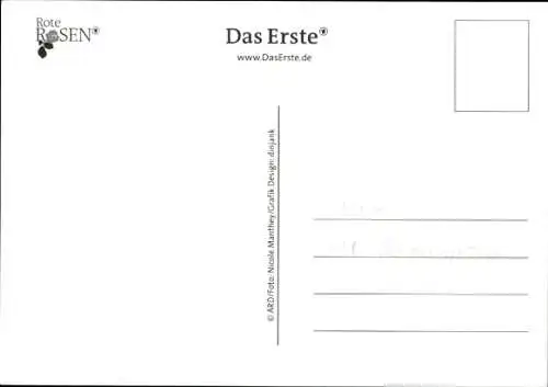 Ak Schauspieler Eric Langner, Portrait, Autogramm, Rote Rosen, ARD