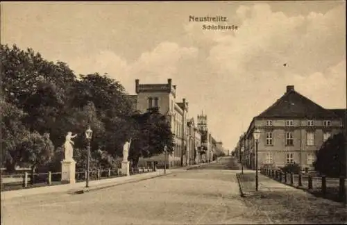 Ak Neustrelitz in Mecklenburg, Schlossstraße