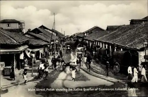 Ak Pettah Colombo Sri Lanka, Main Street, Native Quarter of Commerce