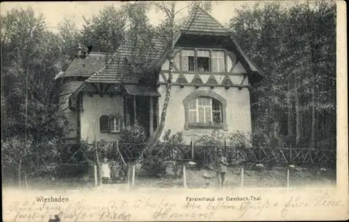 Ak Wiesbaden in Hessen, Försterhaus im Dambachtal