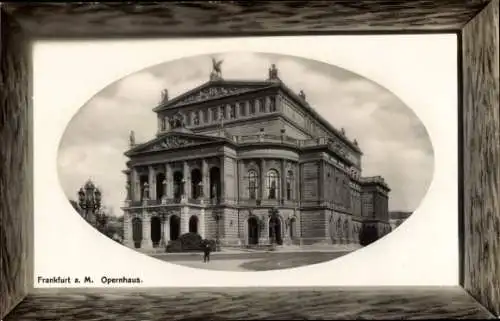 Passepartout Ak Frankfurt Main, Opernhaus