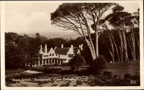 Ak Cape Town Kapstadt Südafrika, Groote Schuur, Rondebosch