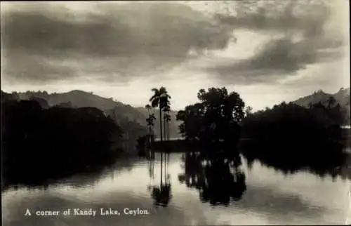 Ak Ceylon Sri Lanka, a corner of Kandy Lake