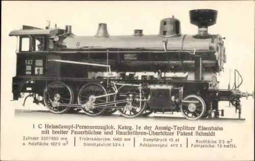 Ak 1C Heißdampf-Personenzuglokomotive, Aussig-Teplitzer Eisenbahn