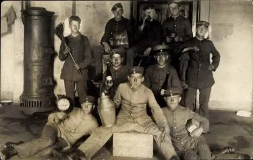 Foto Ak Gruppenfoto, Soldaten