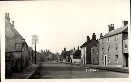 Ak Tickhill South Yorkshire England, Straßenpartie