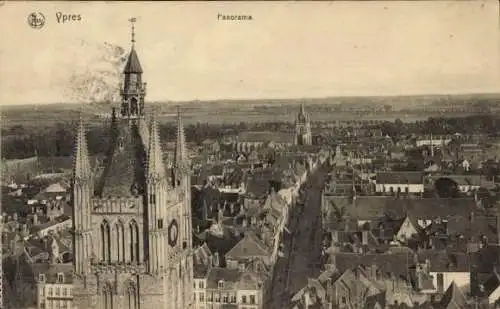 Ak Ypres Ypern Westflandern, Panorama