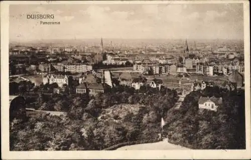 Ak Duisburg im Ruhrgebiet, Panorama