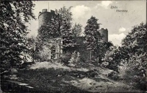 Ak Ebersburg Hessen, Ansicht der Burg Ebersberg, Rhön