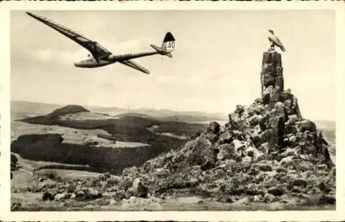 Abtosroda Poppenhausen, Fliegerdenkemal, Wasserkuppe, Segelflugzeug, Rhön