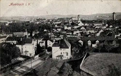 Ak Auerbach im Vogtland Sachsen, Gesamtansicht des Ortes