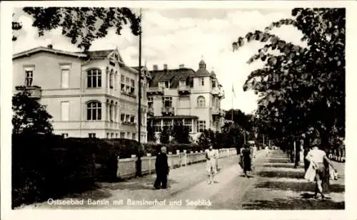 Ak Ostseebad Bansin Heringsdorf auf Usedom, Bansinerhof und Seeblick