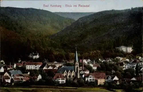 Ak Bad Harzburg am Harz, Blick ins Radautal