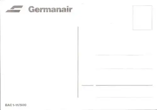 Ak Passagierflugzeug Germanair, BAC 1-11/500 D-AMAS