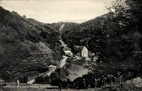 Ak Roßbach Rossbach an der Wied, Neschermühle