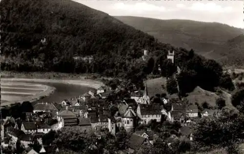 Ak Neckarsteinach in Hessen, Vier-Burgen-Stadt, Gesamtansicht