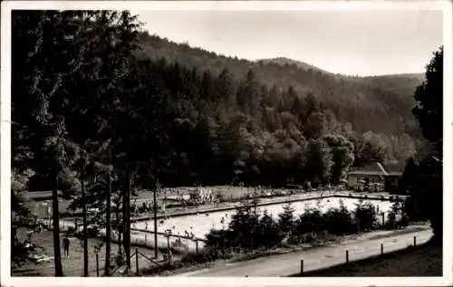 Ak Schriesheim an der Bergstraße, Waldschwimmbad