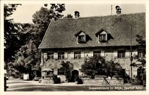 Ak Großholzleute Isny im Allgäu, Gasthof Pension Adler