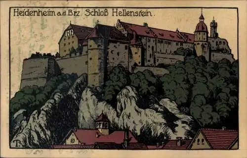 Ak Heidenheim an der Brenz Württemberg, Schloss Hellenstein