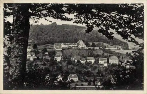 Ak Stühlingen Baden Württemberg, Kapuzinerkloster, Waldblick zum Ort hin