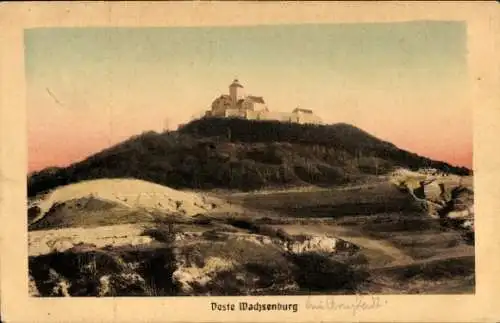 Ak Holzhausen in Thüringen, Veste Wachsenburg, Panorama